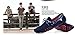 HAPPYSHOP(TM) Men's Genuine Leather Lace-up Moccasin Loafers Driving Shoes Comfort Slip-on Penny Loafers