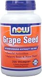 NOW Foods Grape Seed Anti 100Mg, 200-Vcaps