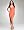 Back Cutout Shine Bodycon Dress - HOT CORAL (P/S)