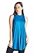 82 Days Women'S Rayon Span Mock Neck Sleeveless Tunic - Solid