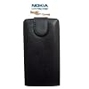Flip Leather Case Cover For Nokia C1-01 Black Pouch uk