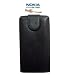 Flip Leather Case Cover For Nokia C1-01 Black Pouch uk