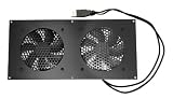 Coolerguys PRO-Metal Series Dual 80mm USB Powered Cooling kit CabCool802-M-USB