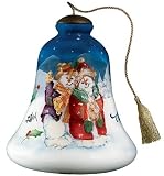 Ne Qwa Art Happy Holidays Edith Jackson 4.5 inch Bell Ornament