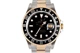 Rolex Mens 2 Tone Gmt II Black Dial