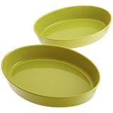 Apilco French Porcelain Oval 3 and 2.75 Quart Baker Set, Wasabi by 