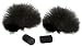 Rycote 065501 Lavalier Windjammer for Lavalier Mic Foams and Overcovers, Pair, Black
