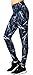 Neonysweets Womens Printed Yoga Pants Active Workout Leggings Stretch Tights S