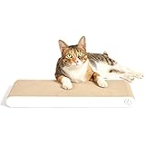 4CLAWS Flat Scratching Pad (White) - BASICS Collection Cat Scratcher