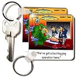 Londons Times Funny Medicine Cartoons - Bootleg Operation - Key Chains