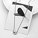 Rigant Simple Small Smooth Heart Necklace Fashion Jewelry for Women