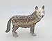 znewlook Pewter Wolf Handmade Jeweled Trinket Box Wolf Figurine Hinged Small Earring Holding Box