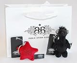 Rock Star Baby Taufgeschenke Set mit Schlüsselanhänger und RSB Ratte und Tasche