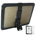New luxury black & grey Apple iPad hard case + 360&deg; rotatable  stand + screen protector