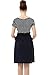 Momo Maternity Scoop Neck Striped Belted Tie Dress