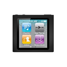 Premium Black Soft Silicon Gel Skin Case Cover for the Apple iPod Nano 6 Gen, 6th Generation by Luxmo