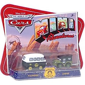 Disney CARS Mini Adventures Radiator Springs 2-Pack Fillmore & MP Sarge