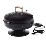 Meco Electric Grills - 2120 Lock-N-Go Portable Electric BBQ Grill - Black