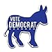 VictoryStore Yard Sign Outdoor Lawn Decorations: Vote Democrat Donkey Shaped Yard Sign, 22 inch x 22 inch with Stakes