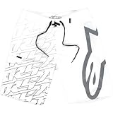 Alpinestars MTLB Men's Boardshort Beach Swimming Shorts w/ Free B&F Heart Sticker Bundle - White