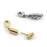 Magnetic Necklace Clasps With Safety Catches - Set of 2