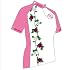 Bergziege Rosa Radtrikot für Damen weiss/rosa/dunkelrot/grün