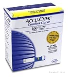 Product details for Accu-Chek Comfort Curve 100 Test Strips (USA Package)