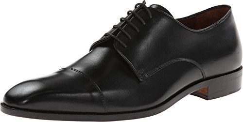 Massimo Matteo Men s 5-Eye Cap Toe Black Oxford 11 D (M)