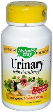 New - Nature's Way Urinary with Cranberry - 450 mg - 100 Capsules