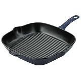 French Home Blue Square Grill Pan