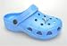 Orig. HOLEYs Kinder - CLOGS Sandalen, super bequem, blau, mit GRATIS-FOYO (Anstecker)