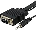 eForCity&reg; 10 FT SVGA VGA Laptop to TV Monitor Cable w/AUDIO,10FT