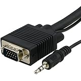 eForCity&reg; 10 FT SVGA VGA Laptop to TV Monitor Cable w/AUDIO,10FT