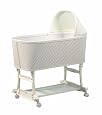 Burlington Baby Wicker Bassinet Cradle, White