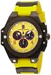 Chase-Durer Men's 779.4BYB Conquest Sport Chronograph Stainless Steel and Yellow Rubber Watch