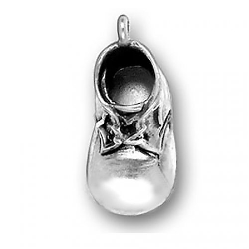 Bling Jewelry Baby Bootie Sterling Silver Baby Shoe Charm Pendant