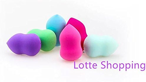 Lotte Shopping Cosmetic Bottle Gourd Sponge Flawless Smooth Pro Beauty Makeup Powder Puff Colors by Random (6pcs)