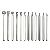 Buy 12-Piece Ball Sphere Diamond Bits for Rotary Tools 6mm - 0.5mm