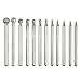 12-Piece Ball Sphere Diamond Bits for Rotary Tools 6mm - 0.5mm