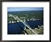 Aerial View of the Thousand Island Bridge and the Saint Lawrence River in New York Framed Photographic Poster Print by Richard Nowitz, 22x18