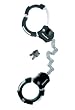 Master Lock Schloss im Handschellen-Design Street Cuff (9 Kettenglieder) , schwarz, High-tech ABS beschichtet