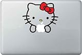 Hello Kitty Decal - Vinyl Macbook / Laptop Decal Sticker Graphic