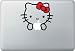 Hello Kitty Decal - Vinyl Macbook / Laptop Decal Sticker Graphic