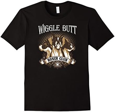 Men's BoxersLover Shirt: Wiggle Butt-Boxer Club Large Black
