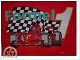 Fahne Formel1 Rennwagen Rot Groesse 1,35x0,95m