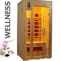 12656 hochwertige 1-2 Personen Infrarot Wärmekabine Sauna ca. 96x87x186 cm + MP3-Player Anschluß mit eingebauten Stereo Lautsprechern