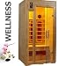 12656 hochwertige 1-2 Personen Infrarot Wärmekabine Sauna ca. 96x87x cm + MP3-Player Anschluß mit eingebauten Stereo Lautsprechern