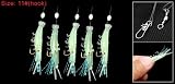 Como 5 in 1 Silicone Lure Bait 6 Sections Fishing Line Fishhooks