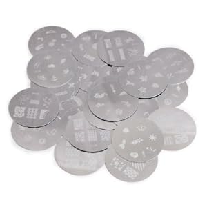 Set of 25 Nail ART Image Stamp Plates Polish Stamping Mixed Designs Set Kit