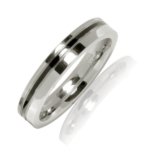 Bliss Republic Unisex-Ring Edelstahl IP-Beschichtung schwarz 60160032 67 Preisvergleich